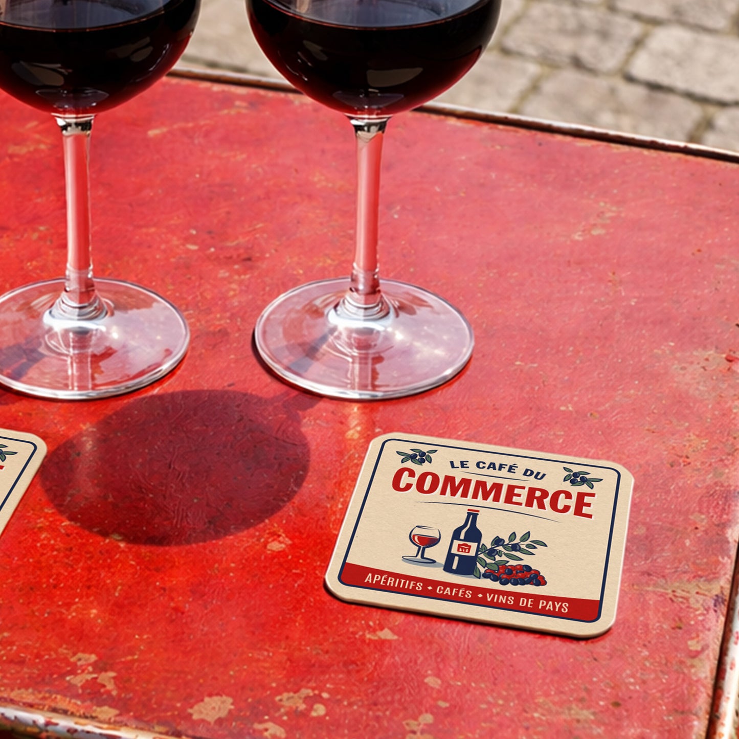 Dessous-de-verre | Le Café du Commerce (x6)