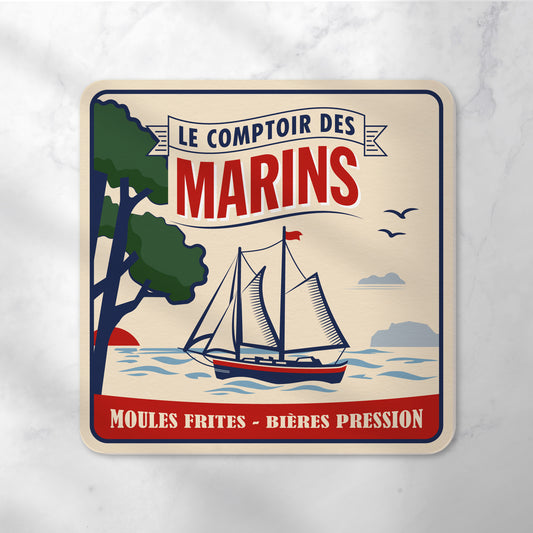 Dessous-de-verre | Le Comptoir des Marins (x6)