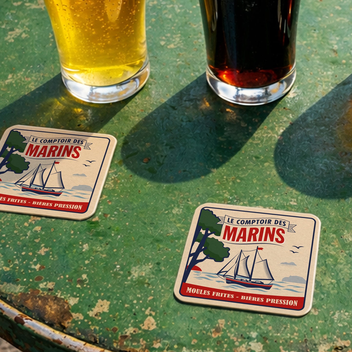 Dessous-de-verre | Le Comptoir des Marins (x6)