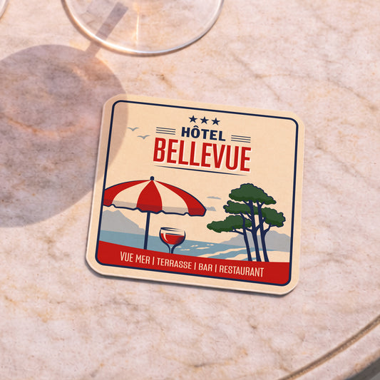 Dessous-de-verre | Hôtel Bellevue (x6)