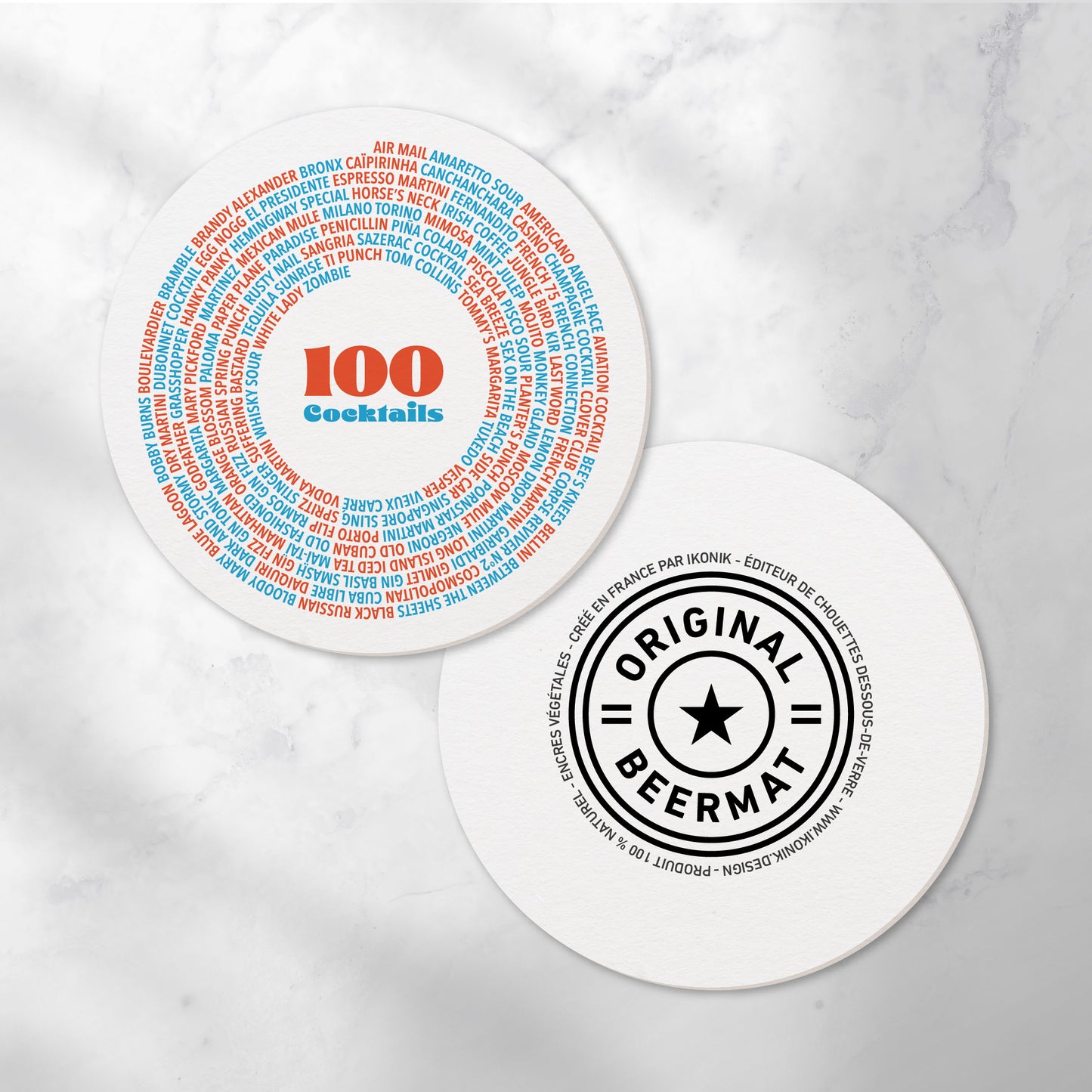 Coasters | 100 Cocktails (x6)