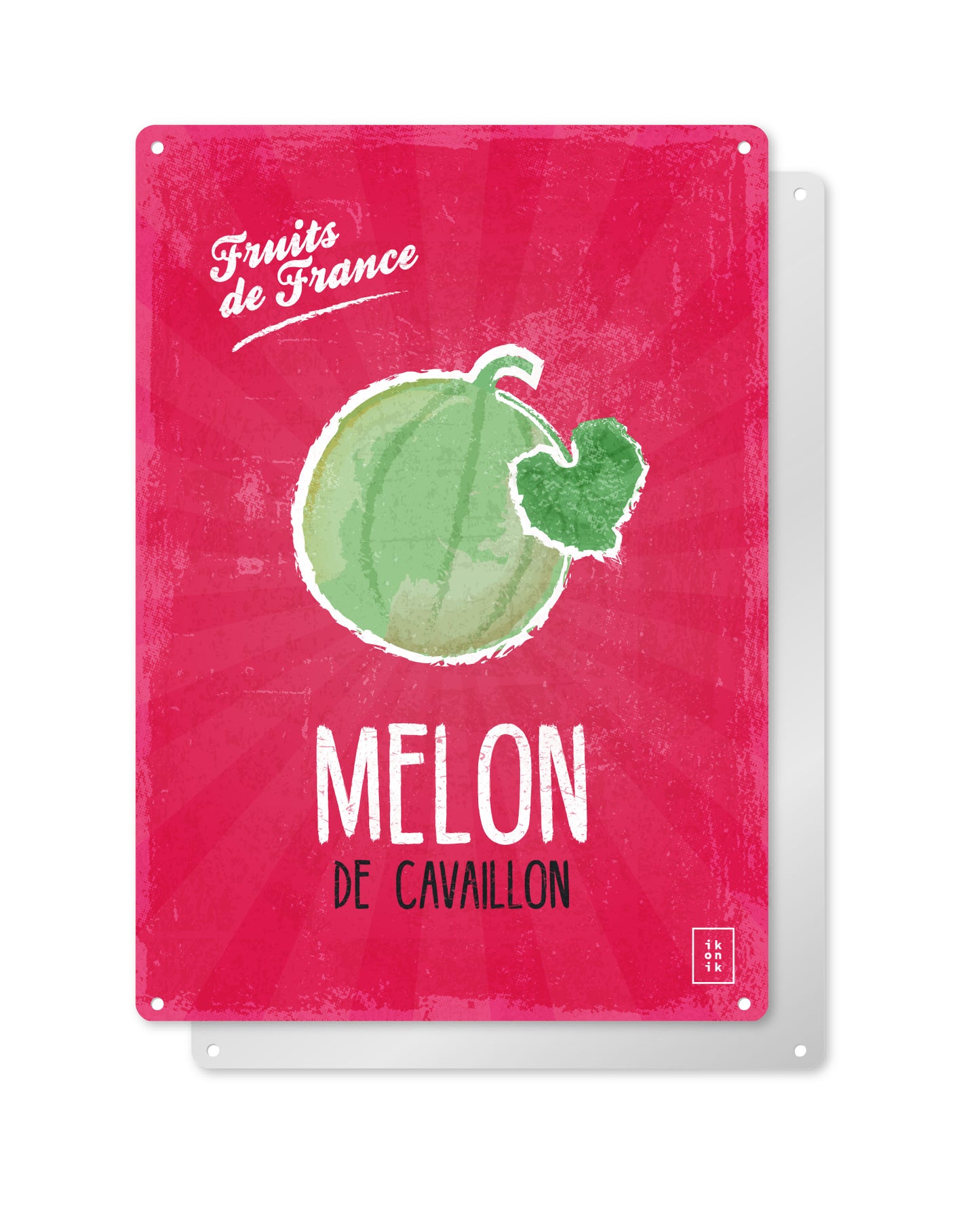 Cavaillon melon decorative sign | FRUITS DE FRANCE