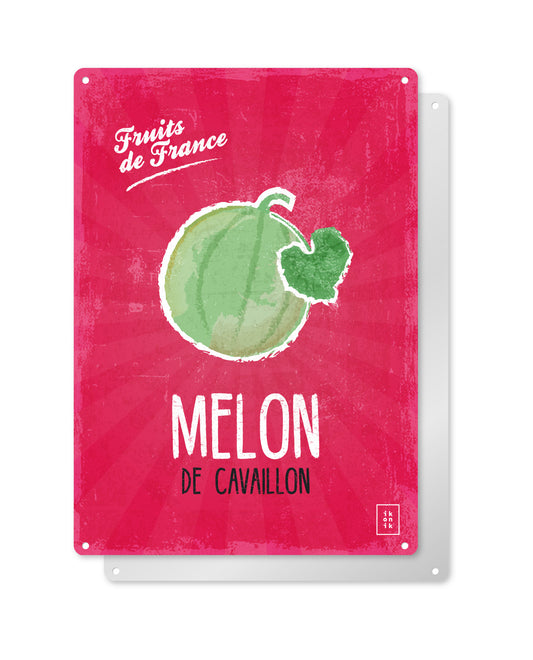Cavaillon melon decorative sign | FRUITS DE FRANCE