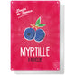 Plaque déco Myrtille d'Ardèche | Fruits de France