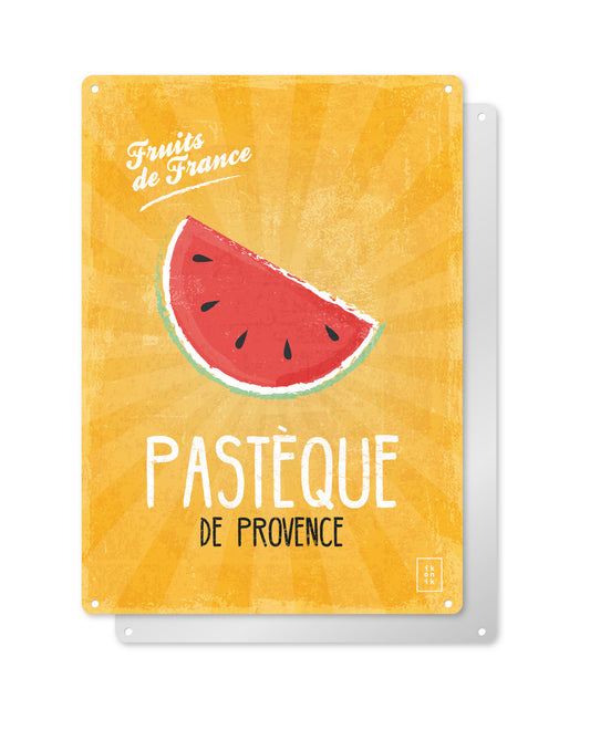 Plaque déco Pastèque de Provence | Fruits de France