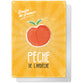 Ardèche peach decorative sign | FRUITS DE FRANCE