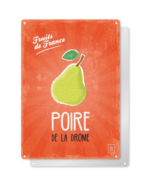 Drôme pear decor plaque | FRUITS DE FRANCE