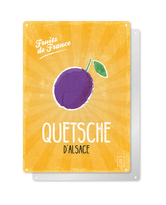 Alsace Quetsche decorative sign | FRUITS DE FRANCE