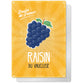 Plaque déco Raisin du Vaucluse | Fruits de France