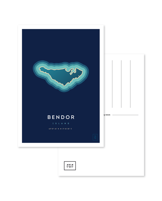 Carte postale de l'île de Bendor