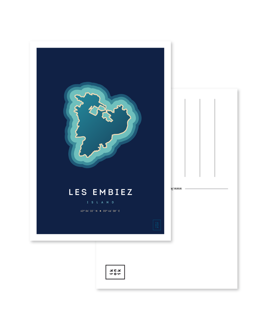 Carte postale de l'île des Embiez