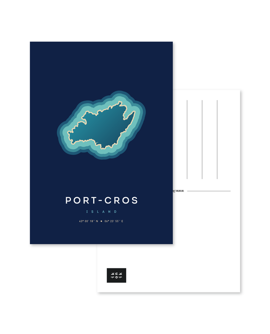 Carte postale de l'île de Port-Cros