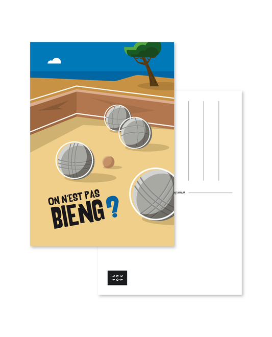 <tc>The pétanque postcard | On n'est pas bieng ?</tc>