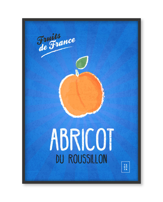 Affiche Abricot | Fruits de France