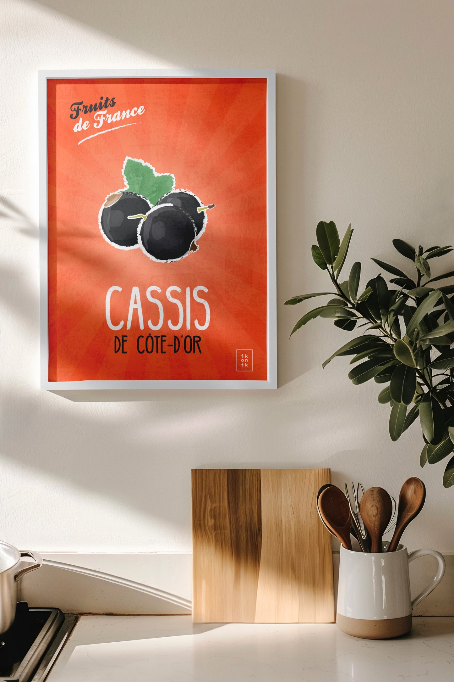 Affiche Cassis | Fruits de France