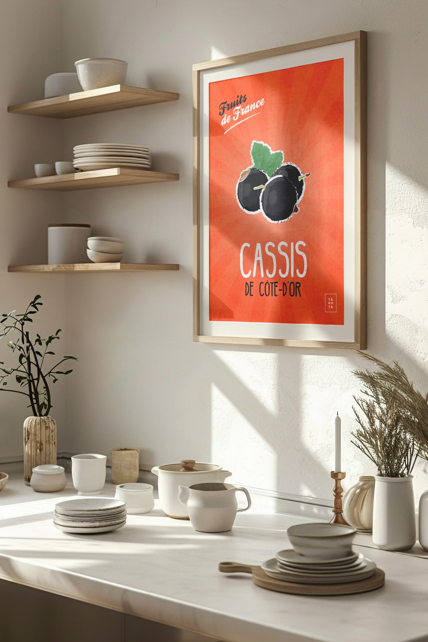 Affiche Cassis | Fruits de France