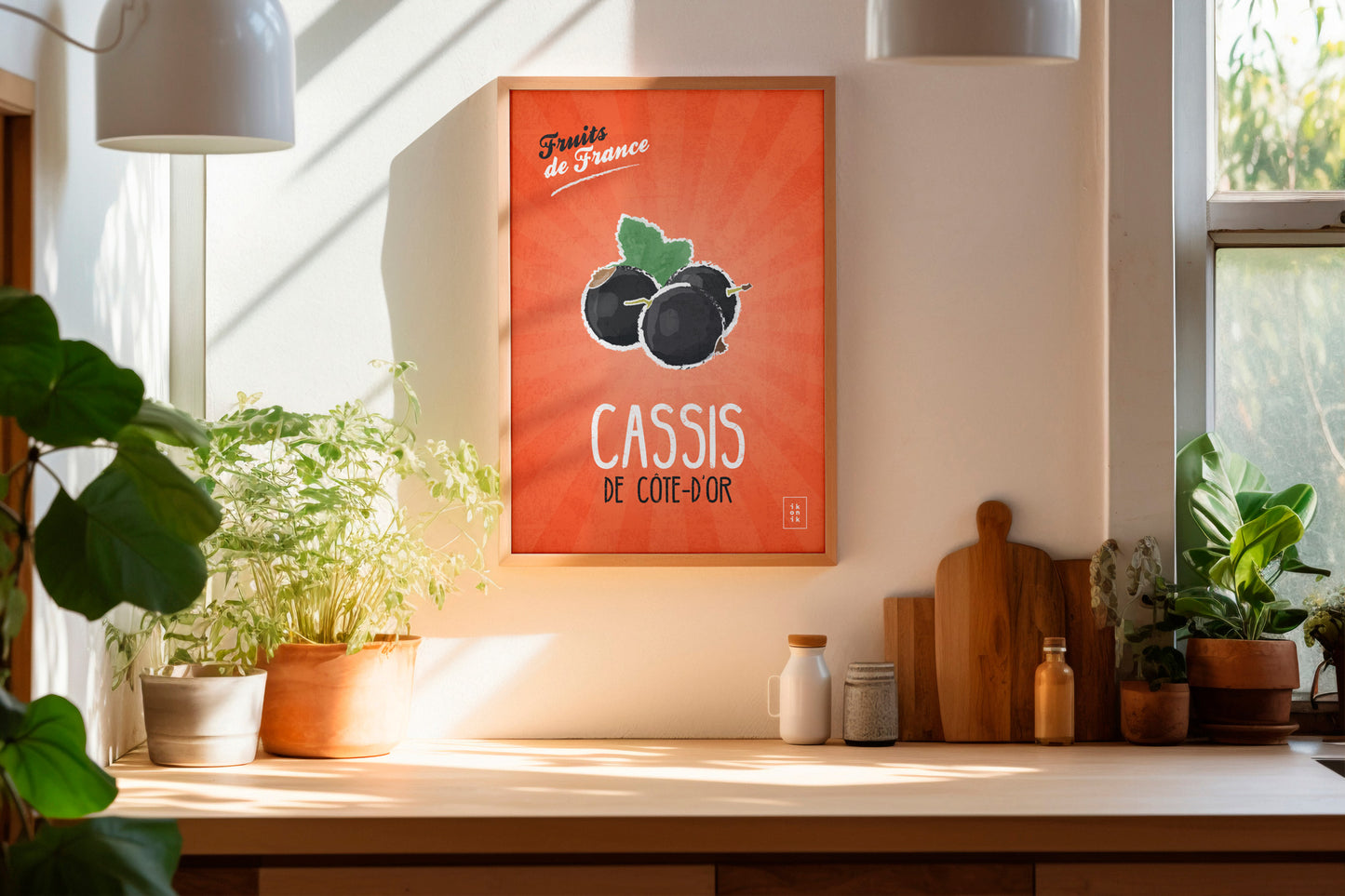 Affiche Cassis | Fruits de France