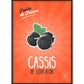 Affiche Cassis | Fruits de France