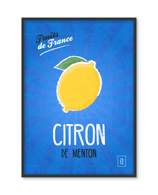 Lemon Poster | Fruits of France