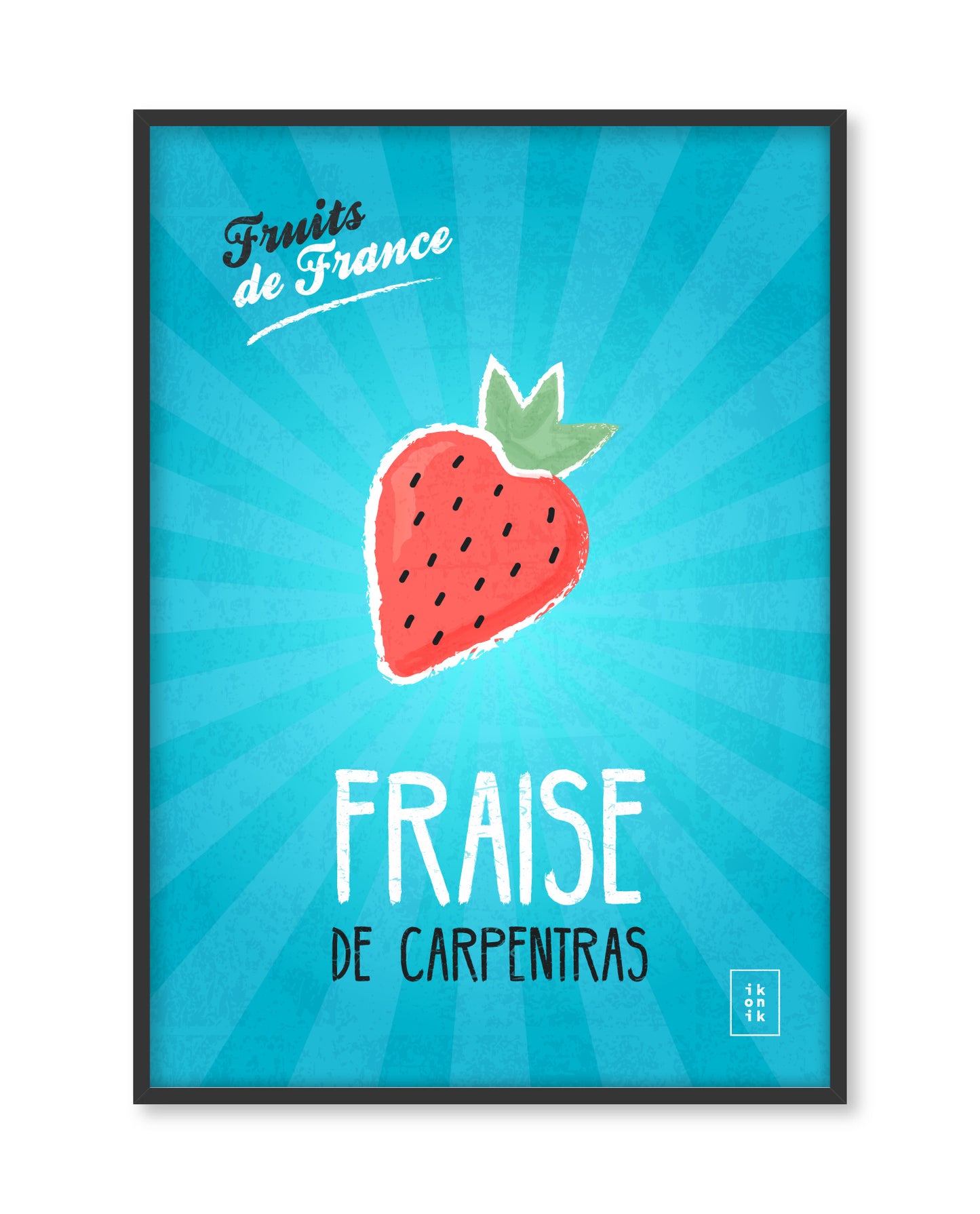 Affiche Fraise | Fruits de France