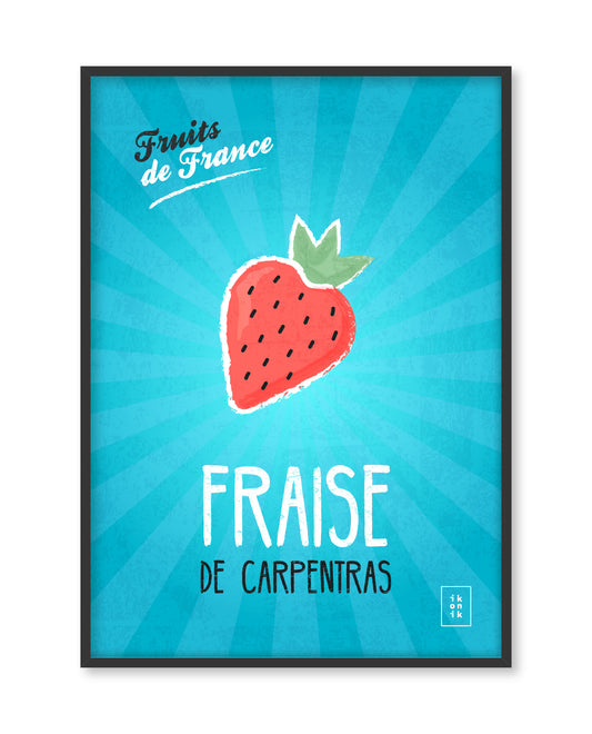 Strawberry Poster | Fruits of France