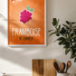 Affiche Framboise | Fruits de France