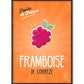 Affiche Framboise | Fruits de France