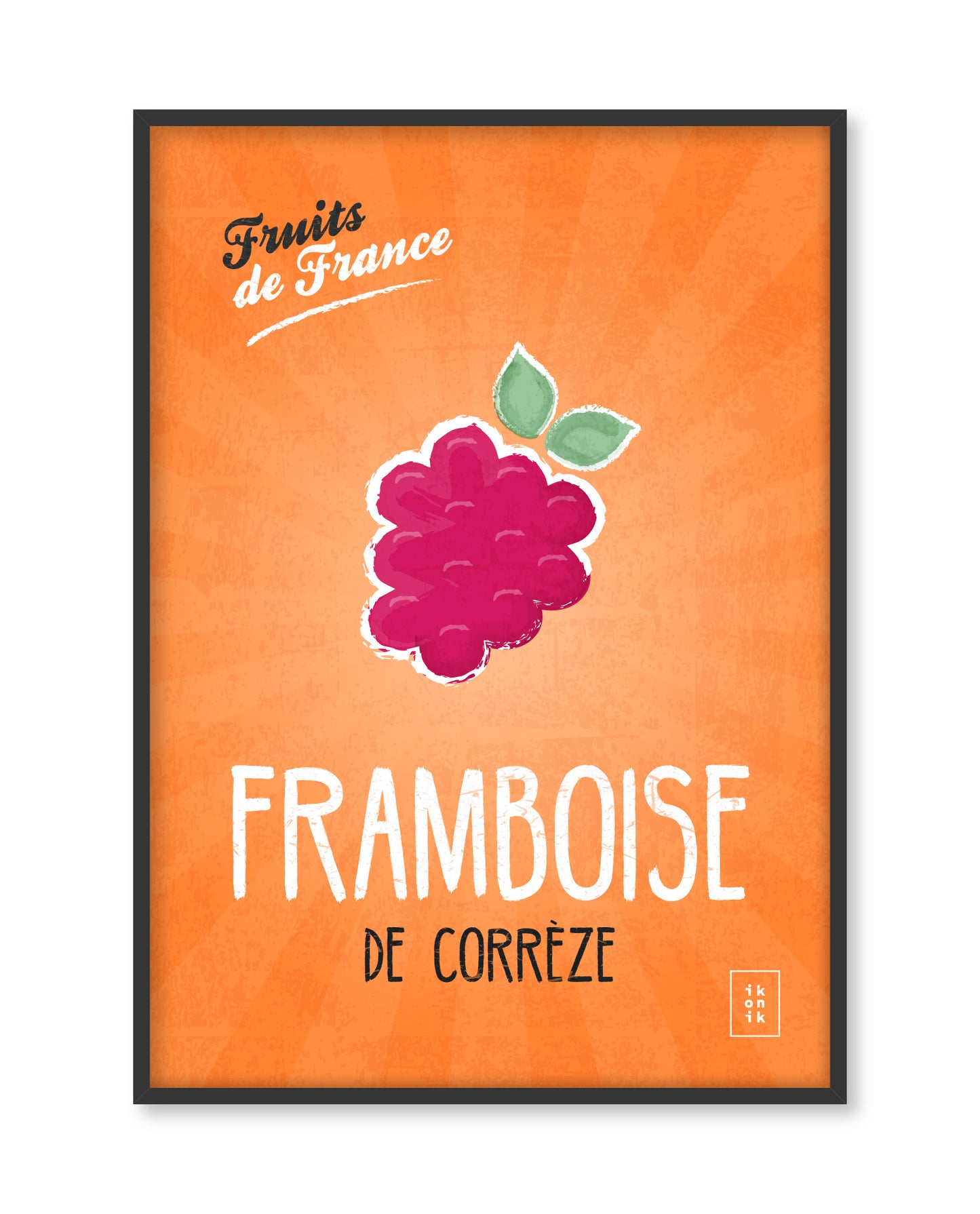 Affiche Framboise | Fruits de France