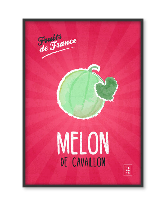 Affiche Melon | Fruits de France