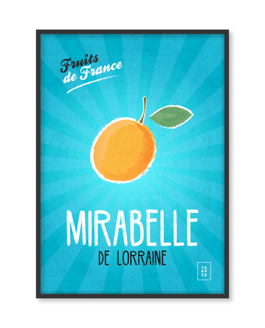 Affiche Mirabelle | Fruits de France