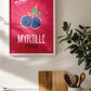 Affiche Myrtille | Fruits de France