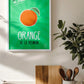 Orange Poster | Fruits of France