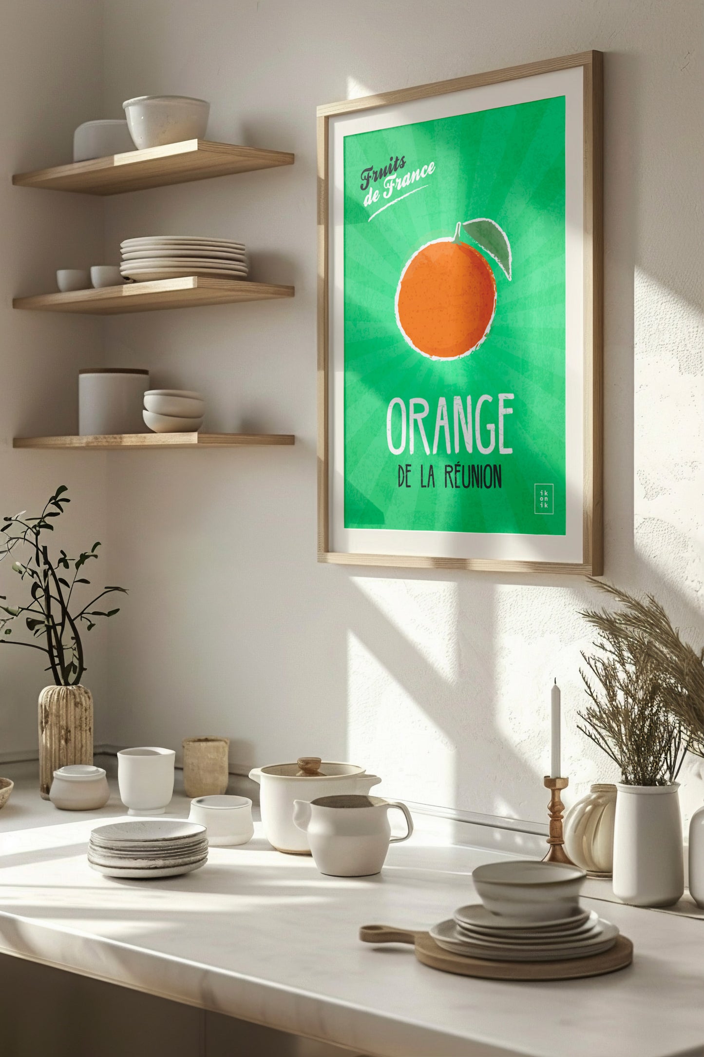 Orange Poster | Fruits of France