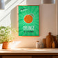 Orange Poster | Fruits of France