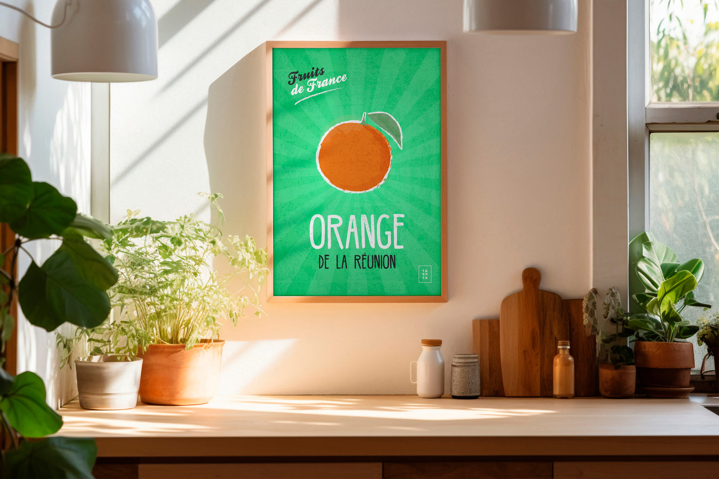 Orange Poster | Fruits of France