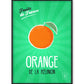 Orange Poster | Fruits of France