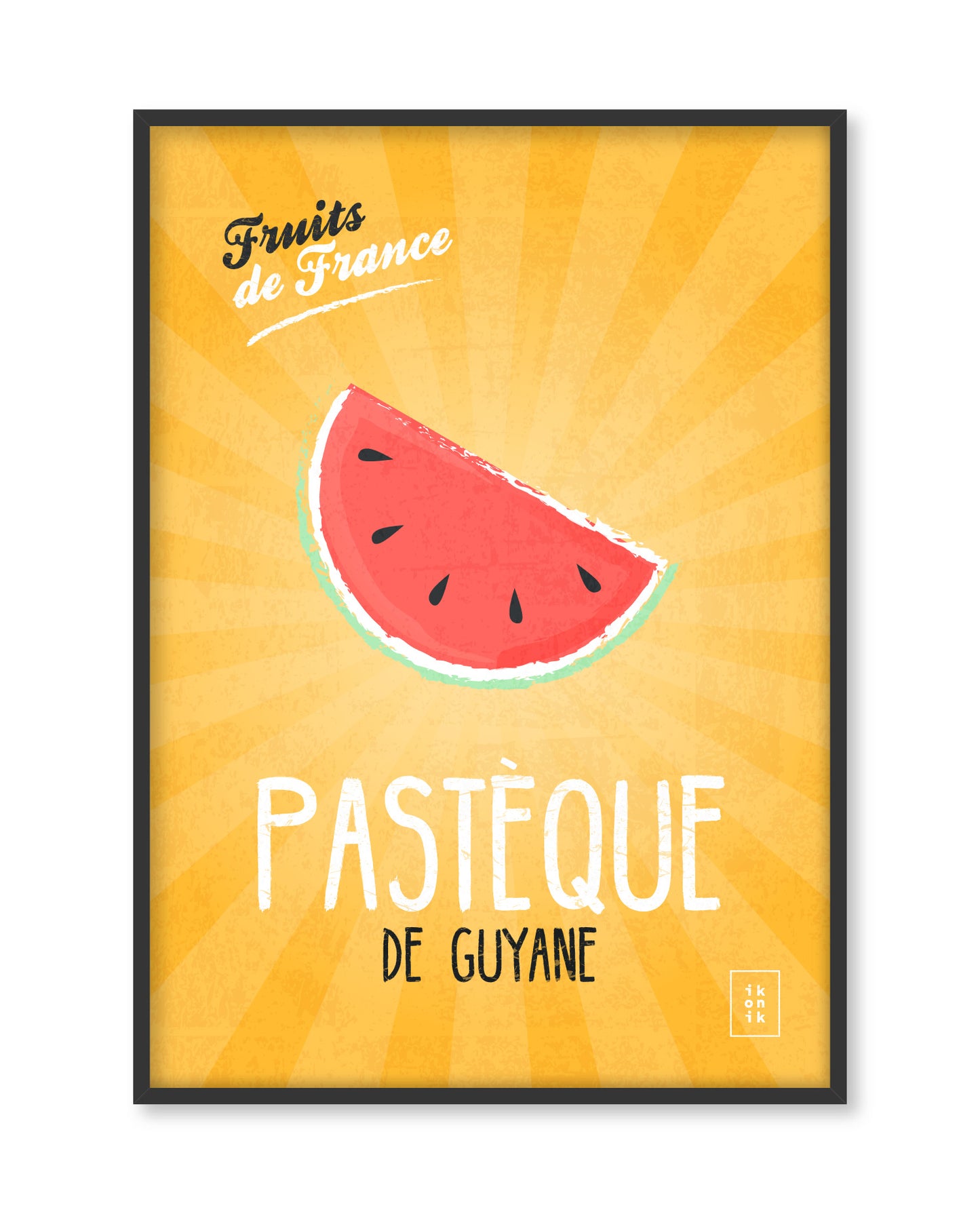 Affiche Pastèque | Fruits de France