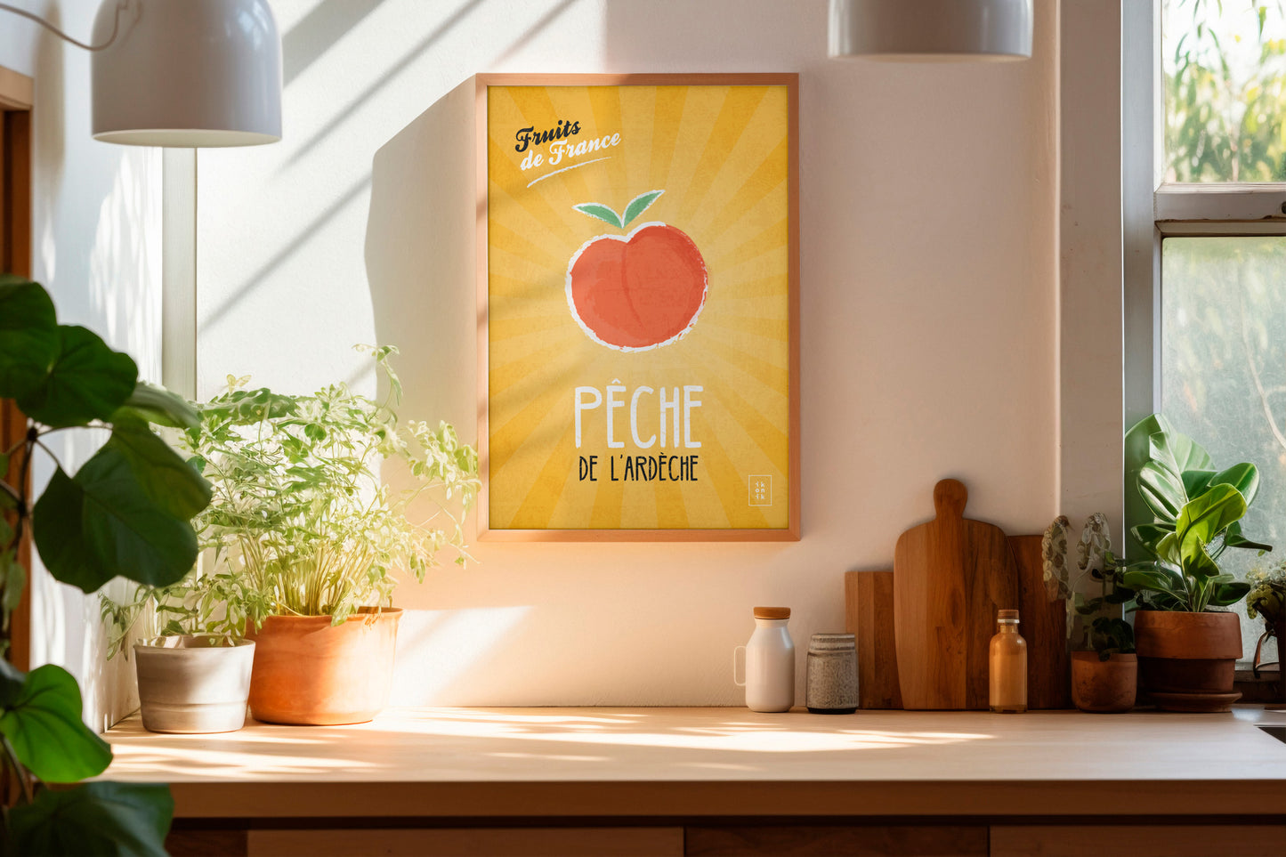 Affiche Pêche | Fruits de France