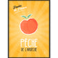 Affiche Pêche | Fruits de France