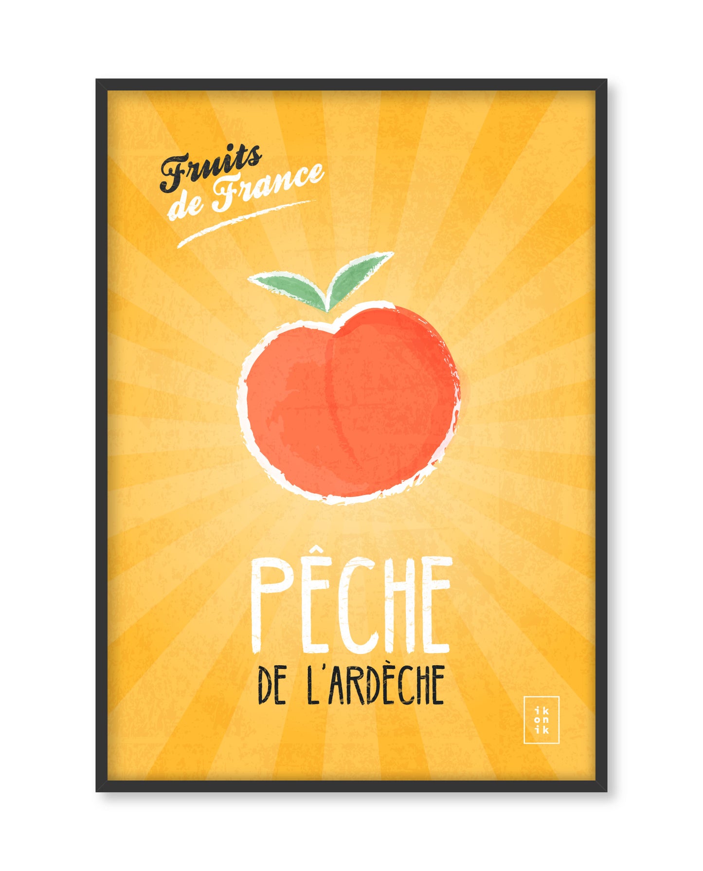 Affiche Pêche | Fruits de France