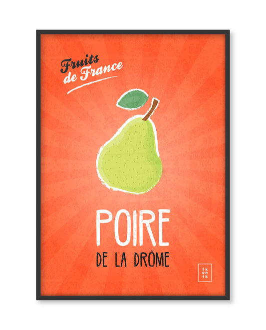 Pear Poster | Fruits of France