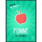 Affiche Pomme | Fruits de France