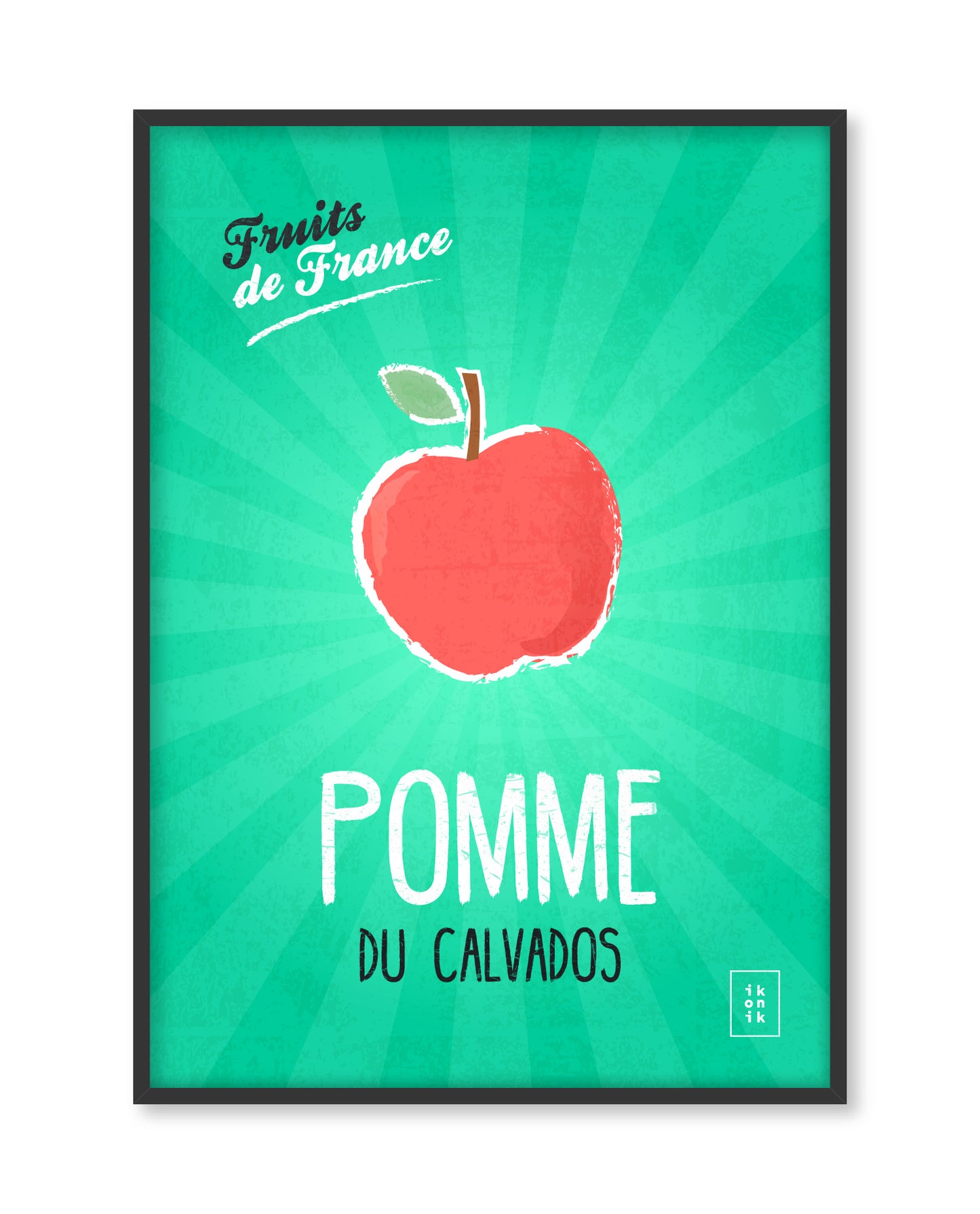 Affiche Pomme | Fruits de France