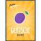 Affiche Quetsche | Fruits de France