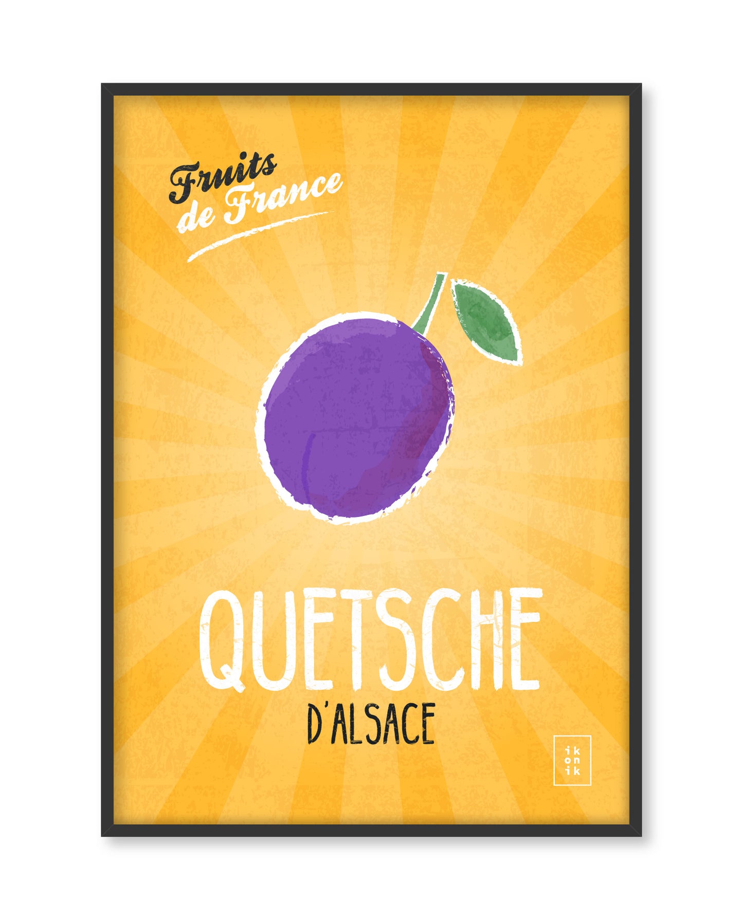 Affiche Quetsche | Fruits de France