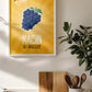 Affiche Raisin | Fruits de France