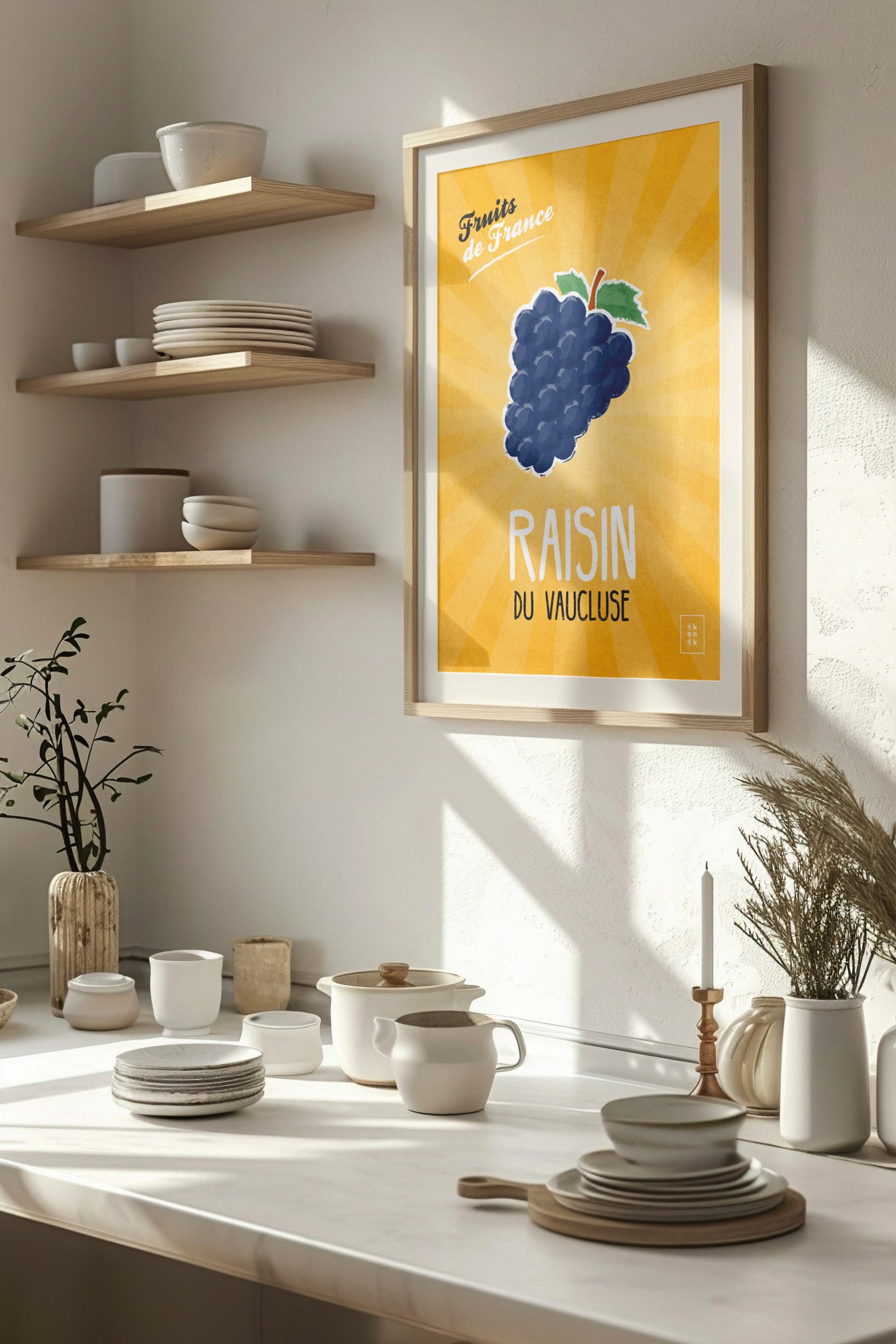 Affiche Raisin | Fruits de France