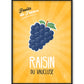 Affiche Raisin | Fruits de France