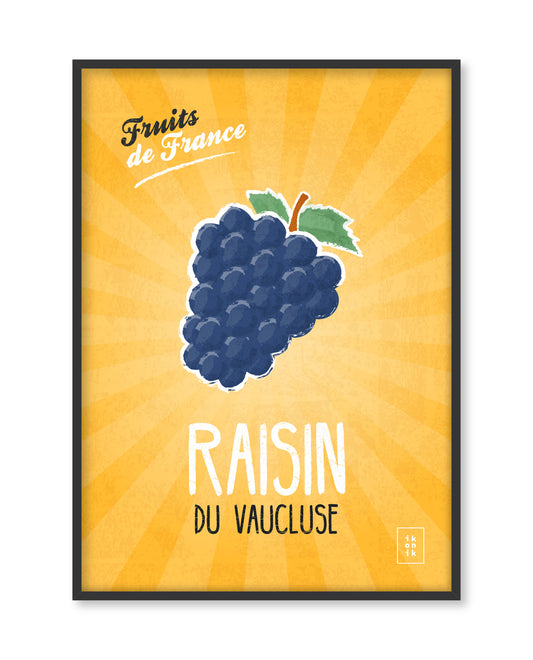 Affiche Raisin | Fruits de France