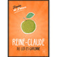 Affiche Reine-Claude | Fruits de France